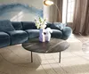 DELIFE Couchtisch Edge Rund 90x90 cm Keramik Laminam® Noir Produktbild-Vorschau 1