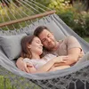 Outtec® Hängematte mit 2 Kissen - 200x150 cm, bis 220kg - Produktbild-Vorschau 5
