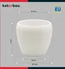 KOTARBAU® 2 pcs. pot de fleurs blanc intérieur rond ⌀ 12 cm Voir les images du produit 3