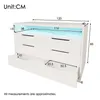 Flieks Commode Sideboard avec 6 tiroirs et compartiment de Voir les images du produit 4