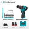 Akku-Bohrschrauber Akku Schlagbohrmaschine Set 55 Nm, mit 2 Produktbild-Vorschau 6