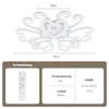 Oyajia 98W LED Deckenleuchte Heart Design Weiß Deckenlampe Produktbild-Vorschau 11