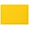A yellow cutting board is shown from a top-down perspective on a white background. Produktbild-Vorschau