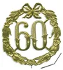 DEMMLER Festliche Zahl 60 gold 13cm mit Draht Produktbild-Vorschau 1