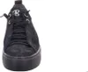 A single black sneaker is shown from the front on a white background. Produktbild-Vorschau