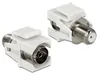 DELOCK Keystone IEC Koax Buchse Produktbild-Vorschau 1