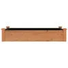 A wooden raised garden bed with a black liner, shown from the front against a white background. Podgląd zdjęcia produktu