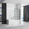 Vaňová zástena Pevná Rea LAGOS-1 Fix Black 70 Náhľad obrázku produktu 2