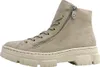 A side view of a beige boot on a white background. Podgląd zdjęcia produktu