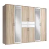 Kleiderschrank 273cm in Eiche und weiß DUNMORE-43, inkl. Produktbild-Vorschau 1