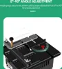 Mini piła stołowa 100 W – regulowana prędkość i kąt, Podgląd zdjęcia produktu 8