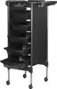 A black salon trolley with multiple drawers and wheels, shown against a white background. Produktbild-Vorschau