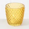 LS-LebenStil 4´er Set Glas Teelichthalter Retro Gelb 7cm Produktbild-Vorschau 8
