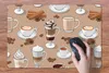 MuchoWow® Schreibtischunterlage Muster - Kaffee - Produktbild-Vorschau 4