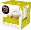 A box of Nescafé Dolce Gusto Cappuccino coffee pods. Voir les images du produit