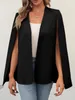Damen-Blazer im Cape-Stil mit geschlitzten Ärmeln und Produktbild-Vorschau 4