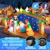 Aufblasbare Weihnachtskrippe 3,6 m mit LED, Geburt Jesu Produktbild-Vorschau