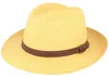 Bogart Strohhut Kofferhut Kunstlederband mit UV Schutz 50+ von Hut-Breiter in beige