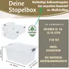 LS-LebenStil XL Stapelbox Allzweckbox 3´er Set 40x28cm ️ Produktbild-Vorschau 2