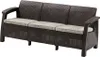 Gartenmöbel Keter Corfu love seat max Dreisitzer-Sofa braun Produktbild-Vorschau 2