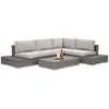 BEAUTYSOFA | FIRENZE Gartenlounge Ecksofa Dunkelgrau – Produktbild-Vorschau 2