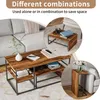 ProximaX 2er Set Couchtische Rechteckig, Wohnzimmertisch im Produktbild-Vorschau 9