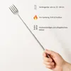 Ausziehbare Gabel teleskopierbar Silber Metall 22-64 cm Produktbild-Vorschau 2