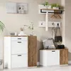Set guardaroba Merax 5 pezzi con scarpiera e panca porta Anteprima dell’immagine prodotto 1