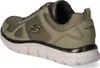 Side view of a single olive and black Skechers sneaker on a white background. Produktbild-Vorschau