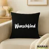 Huuraa Kissen Wunschkind Schriftzug 40x40cm mit Füllung Produktbild-Vorschau 2