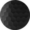 A close-up view of a black object with a hexagonal pattern. Náhled obrázku produktu