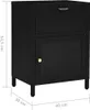 vidaXL Nachttische 2 Stk. Schwarz 40x30x54,5 cm Stahl und Produktbild-Vorschau 7