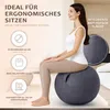 ONVAYA® Gymnastikball 65cm mit Bezug | Rutschfester Produktbild-Vorschau 2