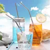 Edelstahl Strohhalme, 14pcs Edelstahl-Stroh Set 6 gerade 5 Produktbild-Vorschau 4