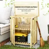 Outsunny Gartenschrank Holz, Geräteschuppen wetterfest Produktbild-Vorschau 6