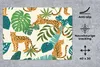 MuchoWow® Mauspad Mousepad Dschungel - Leopard - Pflanzen - Produktbild-Vorschau 2