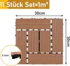 Izrielar WPC Terrassenfliesen, 30x30 cm, 55er Spar Set für Produktbild-Vorschau 2