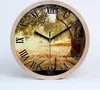 Holzuhr 30fi cm wanduhr - schwarze Spitzen - Olive Produktbild-Vorschau 1
