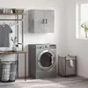 vidaXL Armadio a muro grigio cemento 60x31x60 cm materiale Anteprima dell’immagine prodotto 2