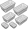 Set di 6 cestini in metallo - 2x 25x16 / 21x14 / 15x10 cm Anteprima dell’immagine prodotto 1
