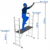 Krause CORDA rusztowanie drabinowe 2x6 szczebli 82015 wys. Podgląd zdjęcia produktu 4