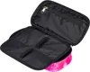 An open pencil case with its interior compartments visible. Voir les images du produit