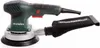 A Metabo random orbital sander with a dust collection bag attached. Náhled obrázku produktu