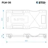 STIX Table d'atelier 36 PLW-36, 150 kg Table roulante Voir les images du produit 8