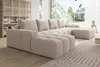 Moebelfest Lusso Ecksofa U-Form Couch Creme Teddy-Bouclé - Produktbild-Vorschau 3