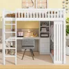OKWISH Lit Mezzanine Double 140x200 cm - Lit en Bois avec Voir les images du produit 2