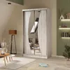 Schwebetürenschrank VOX 120 cm – Kleiderschrank mit Spiegel Produktbild-Vorschau 2
