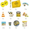 XXL Bagger Party-Set Baustelle 98-tlg.Kindergeburtstag Produktbild-Vorschau 2