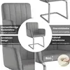 Set di 6 sedie imbottite Flieks, set di 6 sedie a sbalzo Anteprima dell’immagine prodotto 4