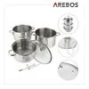 Parný odšťavovač AREBOS, 15 l, tlakový hrniec, nerezová Náhľad obrázku produktu 3